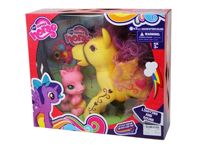 VINYL HORSE W/LIGHT & MUSIC & ACCESSORIES  - HP1075084