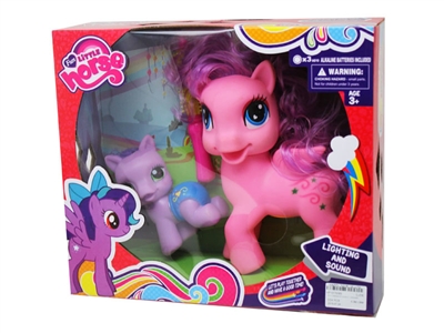 VINYL HORSE W/LIGHT & MUSIC & ACCESSORIES  - HP1075085