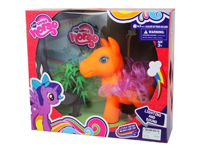 VINYL HORSE W/LIGHT & MUSIC & ACCESSORIES  - HP1075086