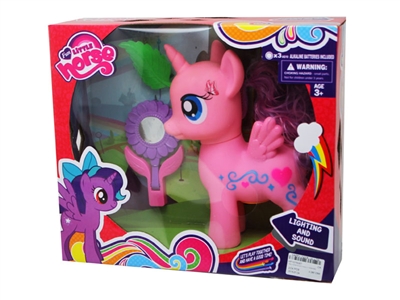 VINYL HORSE W/LIGHT & MUSIC & ACCESSORIES  - HP1075087