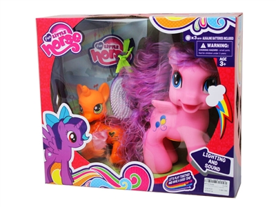 VINYL HORSE W/LIGHT & MUSIC & ACCESSORIES  - HP1075088
