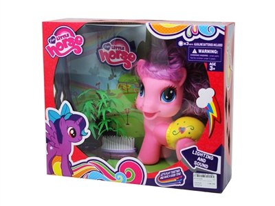VINYL HORSE W/LIGHT & MUSIC & ACCESSORIES  - HP1075089