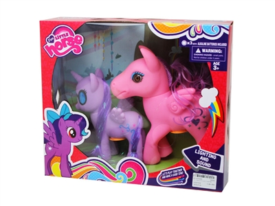 VINYL HORSE W/LIGHT & MUSIC & ACCESSORIES  - HP1075090