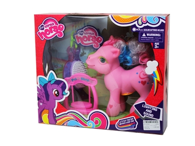 VINYL HORSE W/LIGHT & MUSIC & ACCESSORIES  - HP1075091
