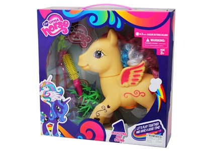 VINYL HORSE W/LIGHT & MUSIC & ACCESSORIES  - HP1075092