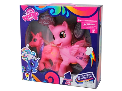 VINYL HORSE W/LIGHT & MUSIC & ACCESSORIES  - HP1075095