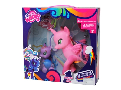 VINYL HORSE W/LIGHT & MUSIC & ACCESSORIES  - HP1075096
