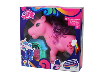 VINYL HORSE W/LIGHT & MUSIC & ACCESSORIES  - HP1075097