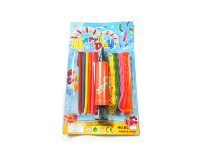 4条彩点节形长气球+6条特厚长条气 - HP1075290