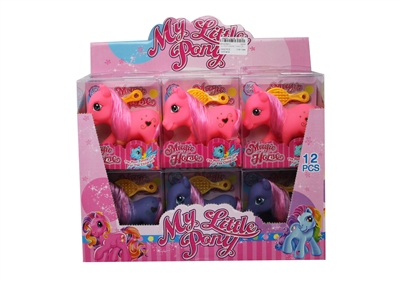 VINYL HORSE W/ACCESSORIES 12PCS/DISPLAY BOX - HP1075511