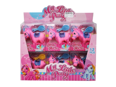 VINYL HORSE W/ACCESSORIES 12PCS/DISPLAY BOX - HP1075513