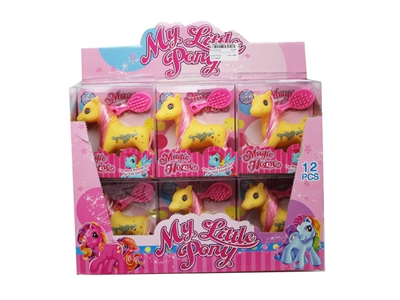 VINYL HORSE W/ACCESSORIES 12PCS/DISPLAY BOX - HP1075514