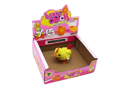 WIND UP PLUSH CHICKEN 12PCS/DISPLAY BOX - HP1076599