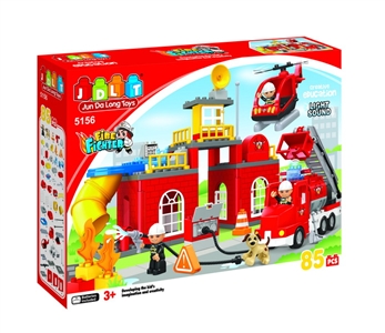BUILDING BLOCKS CAR W/LIGHT & MUSIC 85PCS - HP1076996