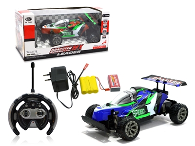 4 FUNCTION 1:18 R/C KART BLUE/ORANGE INCLUDED BATTERY - HP1077264