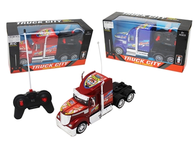 FOUR FUNCTION R/C CAR W/LIGHT RED/BLUE  - HP1077346