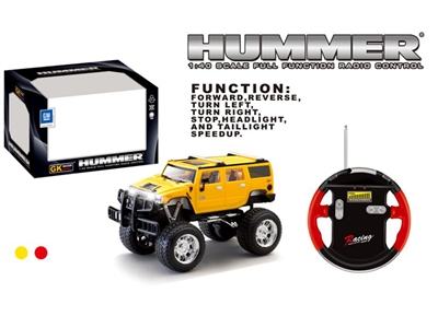 1:40 FOUR FUNCTION R/C HUMMER CAR W/LIGHT  - HP1077605