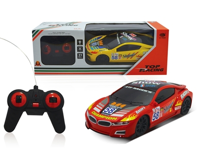 1:16 4 FUNCTION R/C CAR  YELLOW/RED,NOT INCLUDED BATTERY - HP1077673