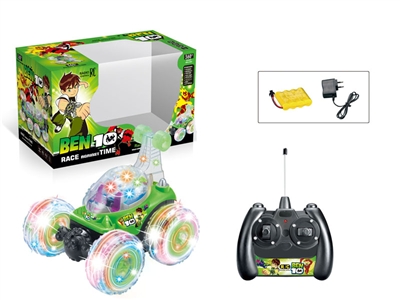 R/C STUNT CAR W/LIGHT & CHARGER INCLUDED BATTERY - HP1078037
