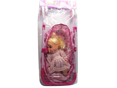 BABY STROLLER W/DOLL & IC - HP1078098