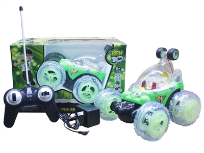 R/C STUNT CAR W/LIGHT & CHARGER INCLUDED BATTERY - HP1078104