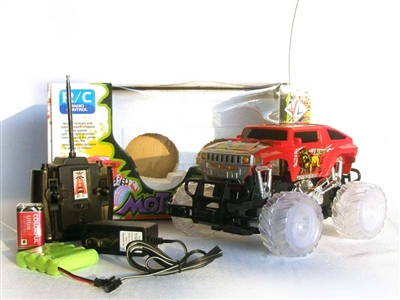 4 FUNCTION RC CAR W/ LIGHT INCLUDED BATTERY（BLUE,RED) - HP1078402