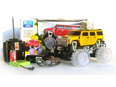 4 FUNCTION RC CAR W/ LIGHT INCLUDED BATTERY(YELLOW,RED) - HP1078409