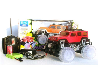 4 FUNCTION RC CAR W/ LIGHT INCLUDED BATTERY(ORANGE,RED) - HP1078410