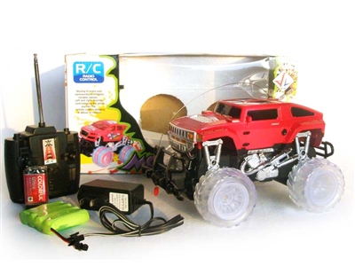 4 FUNCTION RC CAR W/ LIGHT INCLUDED BATTERY(YELLOW,RED) - HP1078411