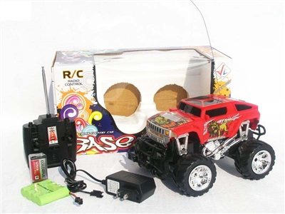 4 FUNCTION RC CAR W/ LIGHT INCLUDED BATTERY(BLUE,RED) - HP1078426