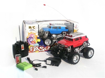 4 FUNCTION RC CAR W/ LIGHT INCLUDED BATTERY(BLUE,RED) - HP1078437