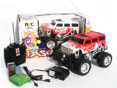4 FUNCTION RC CAR W/ LIGHT INCLUDED BATTERY(WHITE,RED) - HP1078438