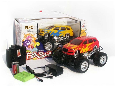 4 FUNCTION RC CAR W/ LIGHT INCLUDED BATTERY(YELLOW,RED) - HP1078442