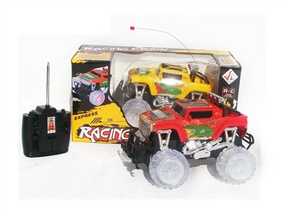 4 FUNCTION RC CAR W/ LIGHT，NOT INCLUDED BATTERY（YELLOW,RED) - HP1078449