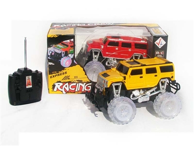4 FUNCTION RC CAR W/ LIGHT，NOT INCLUDED BATTERY（YELLOW,RED) - HP1078456