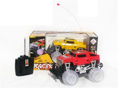 4 FUNCTION RC CAR W/ LIGHT，NOT INCLUDED BATTERY（YELLOW,RED) - HP1078457
