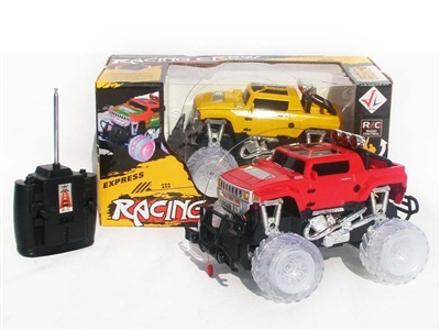 4 FUNCTION RC CAR W/ LIGHT，NOT INCLUDED BATTERY（YELLOW,RED) - HP1078458