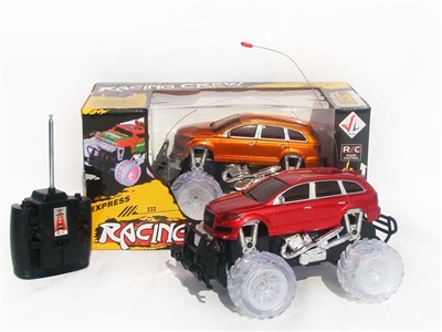 4 FUNCTION RC CAR W/ LIGHT，NOT INCLUDED BATTERY（GOLDEN,RED) - HP1078459
