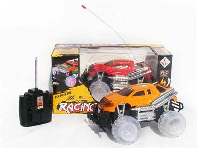 4 FUNCTION RC CAR W/ LIGHT，NOT INCLUDED BATTERY（YELLOW,RED) - HP1078461