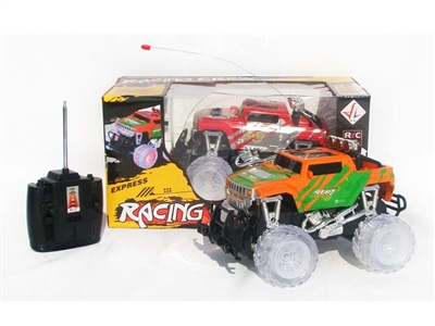 4 FUNCTION RC CAR W/ LIGHT,NOT INCLUDED BATTERY（ORANGE,RED) - HP1078468