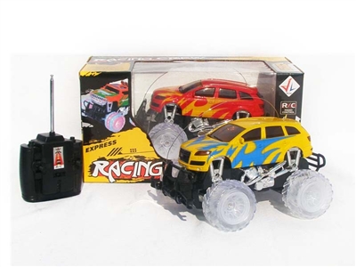 4 FUNCTION RC CAR W/ LIGHT，NOT INCLUDED BATTERY（YELLOW,RED) - HP1078469