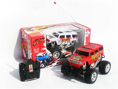 4 FUNCTION RC CAR W/ LIGHT，NOT INCLUDED BATTERY（WHITE,RED) - HP1078476
