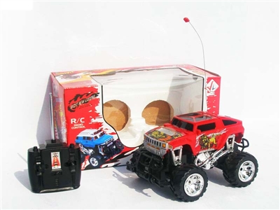 4 FUNCTION RC CAR W/ LIGHT，NOT INCLUDED BATTERY（BLUE,RED) - HP1078478