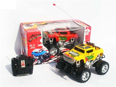 4 FUNCTION RC CAR W/ LIGHT，NOT INCLUDED BATTERY（YELLOW,RED) - HP1078479