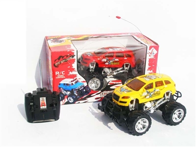 4 FUNCTION RC CAR W/ LIGHT，NOT INCLUDED BATTERY（YELLOW,RED) - HP1078480
