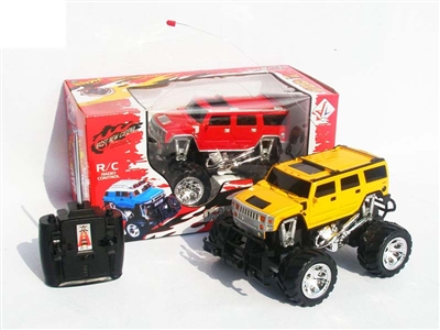 4 FUNCTION RC CAR W/ LIGHT，NOT INCLUDED BATTERY（YELLOW,RED) - HP1078483