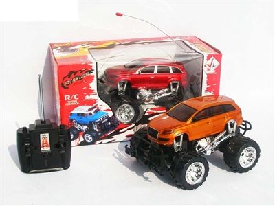 4 FUNCTION RC CAR W/ LIGHT，NOT INCLUDED BATTERY（GOLDEN,RED) - HP1078487