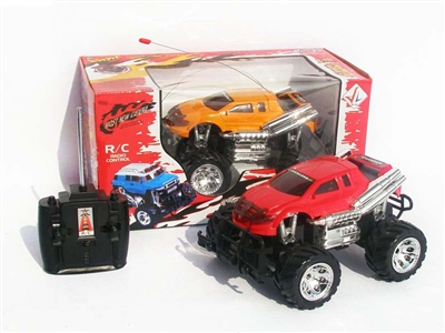 4 FUNCTION RC CAR W/ LIGHT，NOT INCLUDED BATTERY（YELLOW,RED) - HP1078488