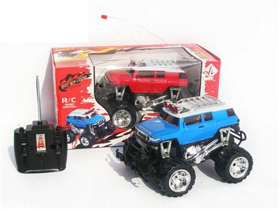 4 FUNCTION RC CAR W/ LIGHT，NOT INCLUDED BATTERY（BLUE,RED) - HP1078489