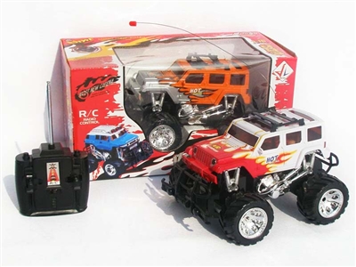 4 FUNCTION RC CAR W/ LIGHT，NOT INCLUDED BATTERY（WHITE,ORANGE) - HP1078491